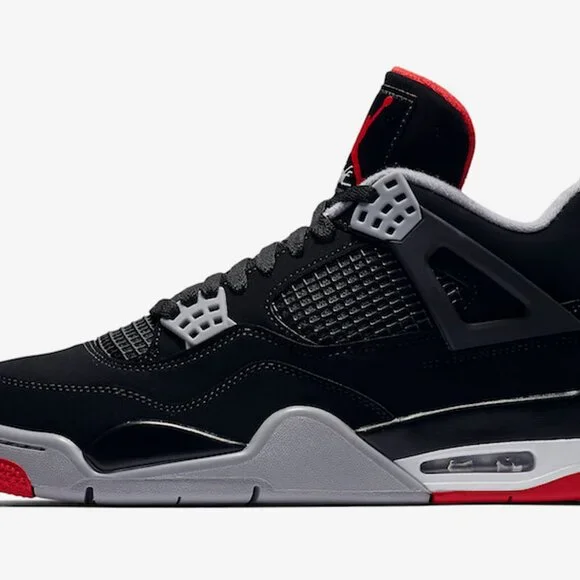 Nike Air Jordan 4 Retro OG Bred 2019 308497-060 Black Red Men Size 11 NEW DS